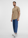 ONLY & SONS Beigefarbenes gestreiftes Herren-Basic-Shirt ONLY & SONS Benne