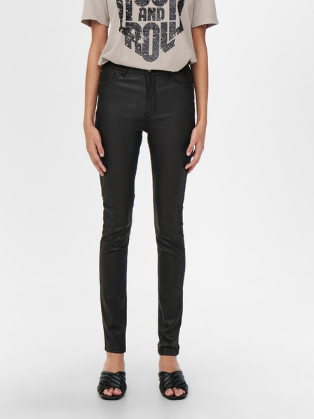 Jacqueline de Yong Schwarze Skinny Fit Hose mit JDY New Thunder Finish