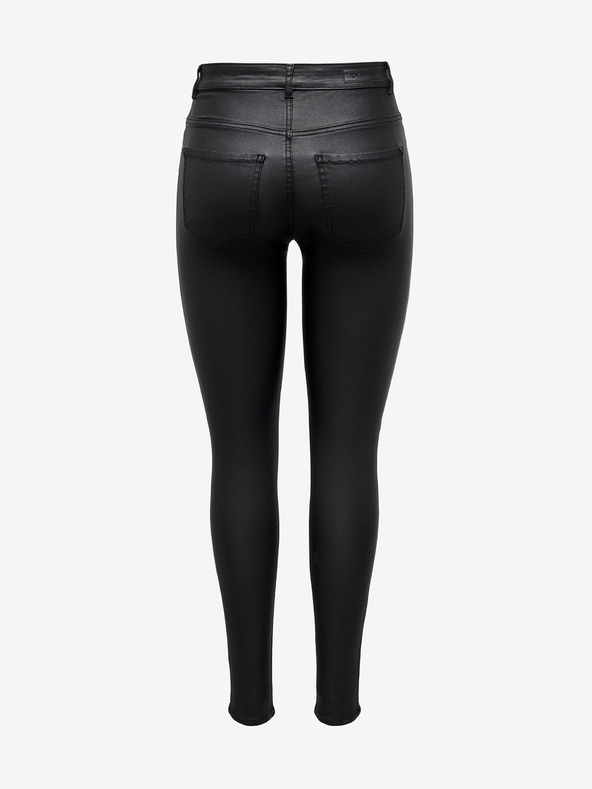 Jacqueline de Yong Schwarze Skinny Fit Hose mit JDY New Thunder Finish