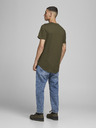 Jack & Jones Khakifarbenes Herren-Basic-T-Shirt Jack & Jones Noa