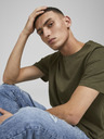 Jack & Jones Khakifarbenes Herren-Basic-T-Shirt Jack & Jones Noa