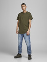 Jack & Jones Khakifarbenes Herren-Basic-T-Shirt Jack & Jones Noa