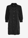 ONLY Schwarzes Hemdblusenkleid aus Denim ONLY Felica