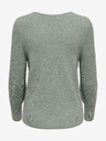 ONLY Grüner gerippter Basic-Pullover ONLY Latia