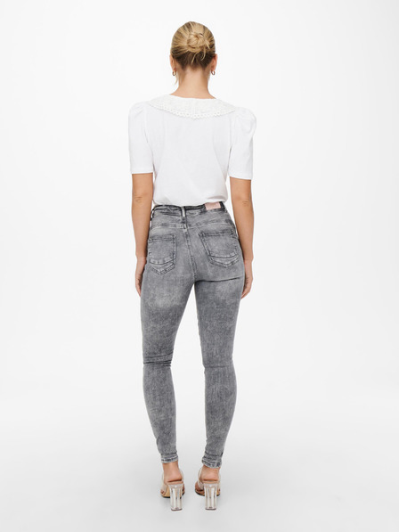 ONLY Graue Skinny-Fit-Jeans ONLY Power