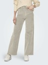ONLY Beigefarbene Damen-Cordhose mit weitem Bein ONLY Hope