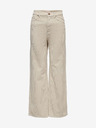 ONLY Beigefarbene Damen-Cordhose mit weitem Bein ONLY Hope