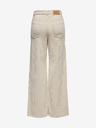 ONLY Beigefarbene Damen-Cordhose mit weitem Bein ONLY Hope