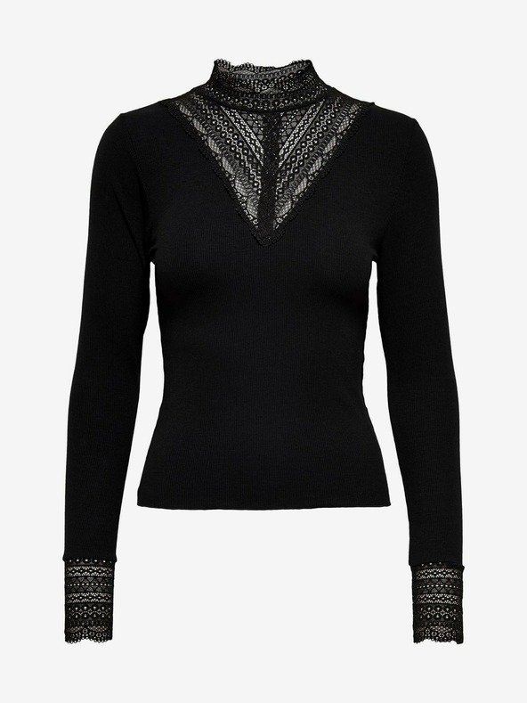 ONLY Schwarzes Top mit Spitze ONLY Tilde