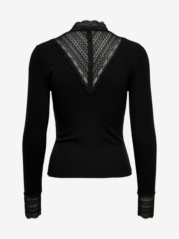 ONLY Schwarzes Top mit Spitze ONLY Tilde