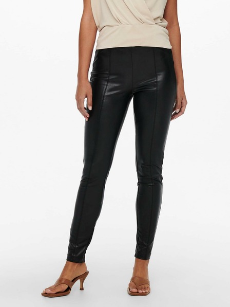 ONLY Schwarze Kunstleder-Leggings ONLY Jessie