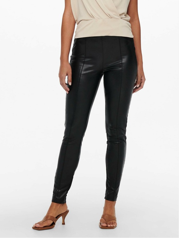 ONLY Schwarze Kunstleder-Leggings ONLY Jessie