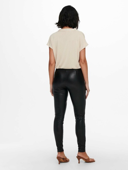 ONLY Schwarze Kunstleder-Leggings ONLY Jessie