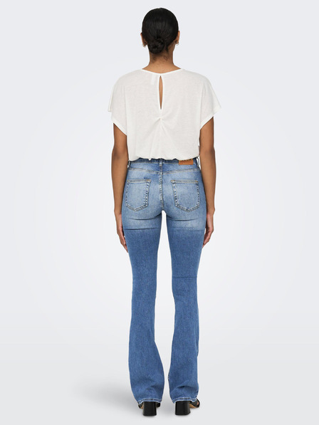 ONLY Blaue Damenjeans mit ausgestellter Passform ONLY Blush Life