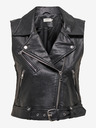 ONLY Schwarze Damen Lederweste ONLY Vera