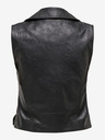 ONLY Schwarze Damen Lederweste ONLY Vera