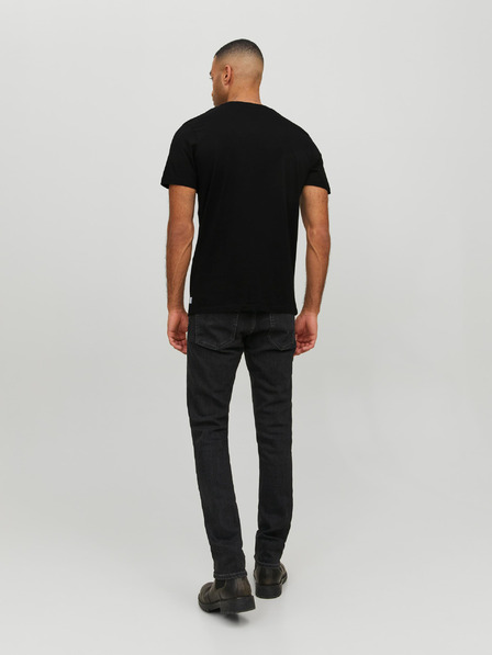 Jack & Jones Schwarzes Herren-Basic-T-Shirt Jack & Jones