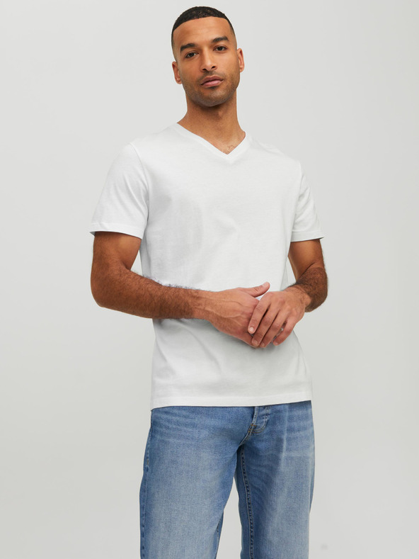 Jack & Jones Weißes Jack & Jones Herren-T-Shirt (Basic)