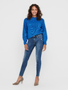 ONLY Blaue Röhrenjeans mit Rippeffekt für Damen ONLY Wauw