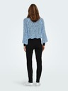 ONLY Blauer Damen-Cropped-Pullover ONLY Nola