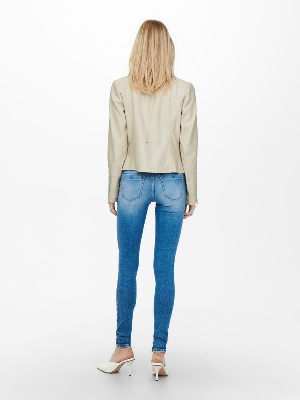 ONLY Cremefarbene Damen Leder Curvy ONLY Gemma