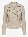 ONLY Cremefarbene Damen Leder Curvy ONLY Gemma