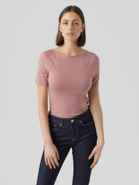 Vero Moda Altrosa Damen-Basic-T-Shirt VERO MODA Panda