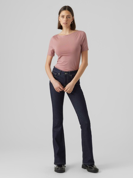 Vero Moda Altrosa Damen-Basic-T-Shirt VERO MODA Panda