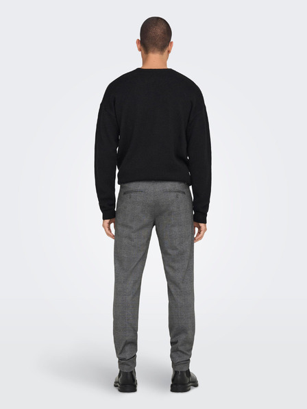 ONLY & SONS Grau karierte Herren-Hose ONLY & SONS Mark