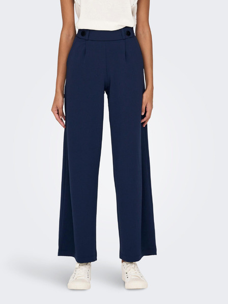 Jacqueline de Yong Dunkelblaue Damen-Hose mit weitem Bein JDY