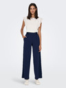Jacqueline de Yong Dunkelblaue Damen-Hose mit weitem Bein JDY
