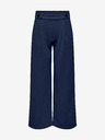 Jacqueline de Yong Dunkelblaue Damen-Hose mit weitem Bein JDY