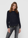 ONLY Dunkelblauer gerippter leichter Pullover ONLY Caviar