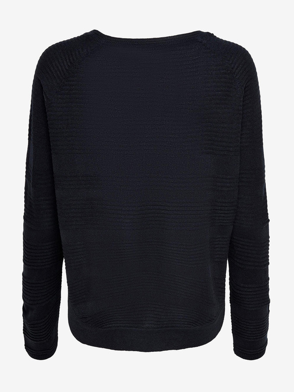 ONLY Dunkelblauer gerippter leichter Pullover ONLY Caviar