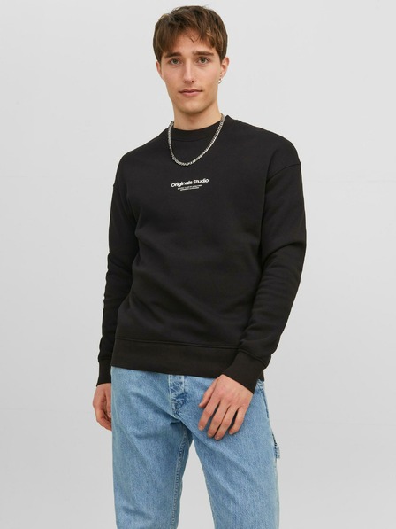 Jack & Jones Schwarzes Herren Jack & Jones Vester Sweatshirt