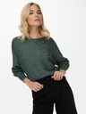 ONLY Dunkelgrüne gerippte Damenstrickjacke ONLY Adaline