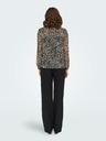 ONLY Beige und schwarz gemusterte Damenbluse ONLY Ditsy