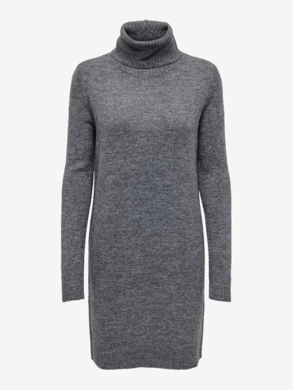 Jacqueline de Yong Graues gestreiftes Damen Pullover Kleid JDY Elanor