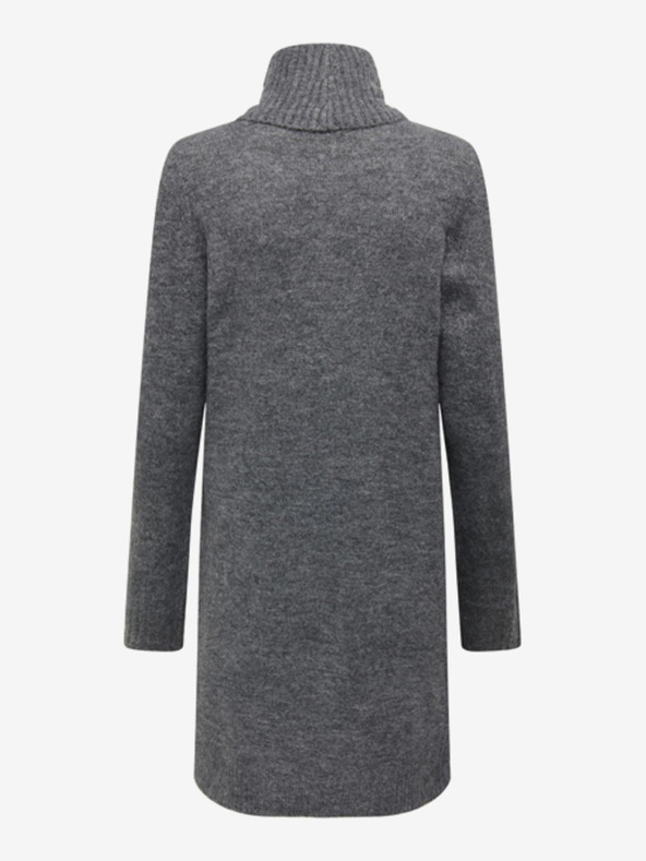 Jacqueline de Yong Graues gestreiftes Damen Pullover Kleid JDY Elanor