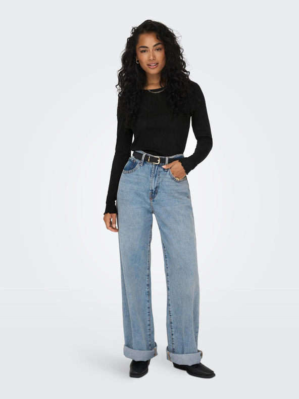 ONLY Schwarzes Damen-Langarmshirt ONLY Carlotta