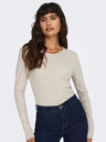 ONLY Beige Damen Langarm T-Shirt ONLY Carlotta