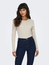ONLY Beige Damen Langarm T-Shirt ONLY Carlotta