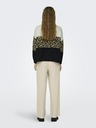 ONLY Brauner Damenpullover gemustert ONLY Jade