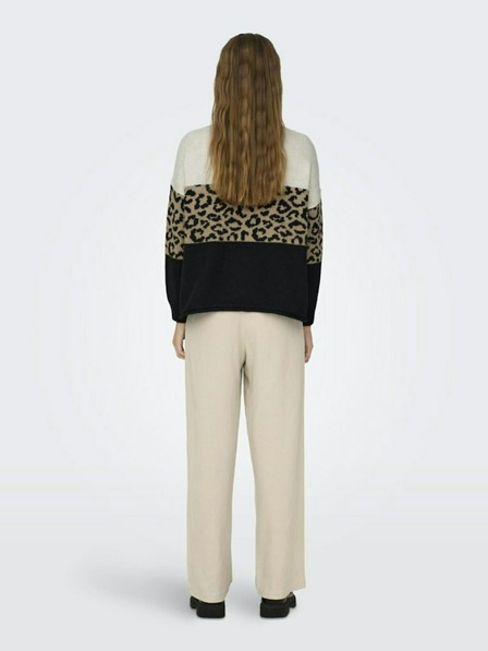 ONLY Brauner Damenpullover gemustert ONLY Jade