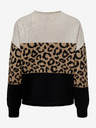 ONLY Brauner Damenpullover gemustert ONLY Jade