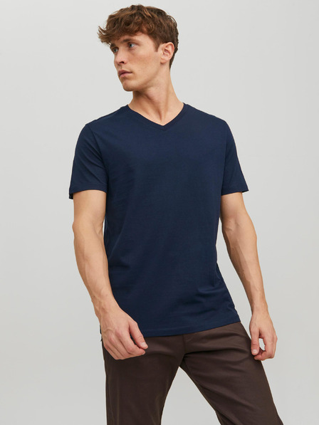 Jack & Jones Dunkelblaues Herren Basic T-Shirt Jack & Jones Organic