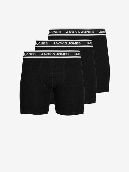 Jack & Jones Dreierpack schwarze Jack & Jones Solid Boxershorts für Herren