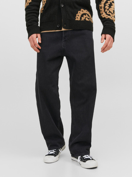 Jack & Jones Schwarze Herrenjeans mit weitem Bein Jack & Jones Alex