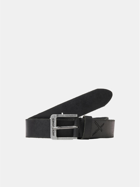 Jack & Jones Schwarzer Herren Ledergürtel Jack & Jones Rock