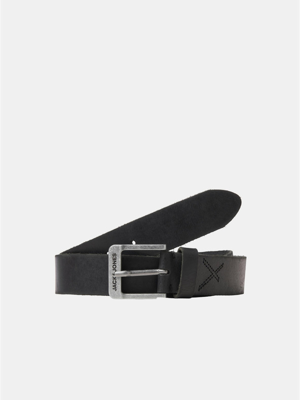 Jack & Jones Schwarzer Herren Ledergürtel Jack & Jones Rock